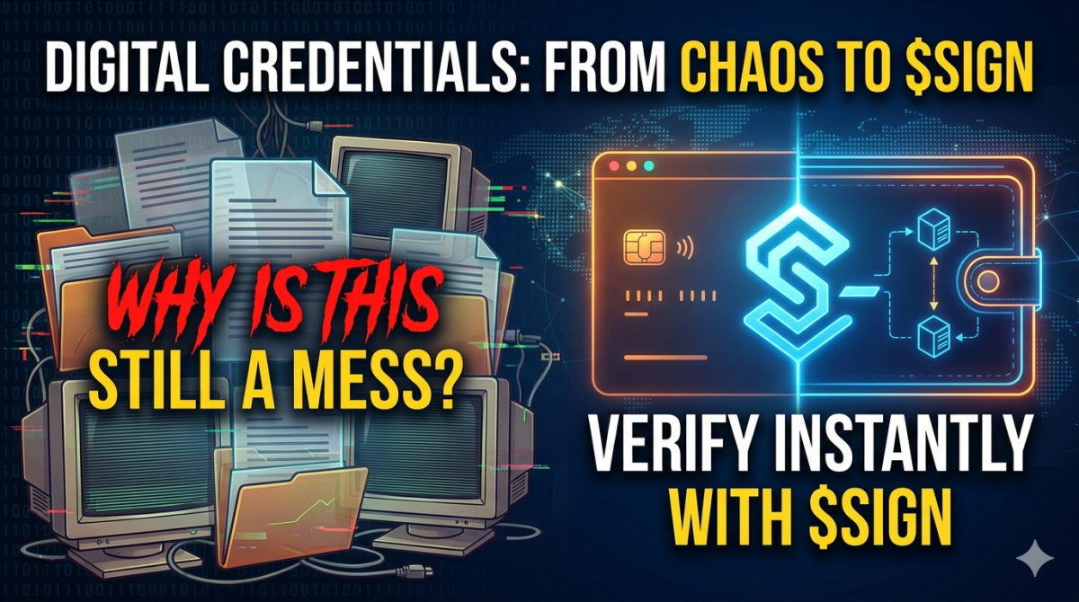 ​Maaliif Ragaalee Dijitaalaa Mirkaneessuun Ammas Akka Jeequmsaatti Kan Namatti Dhaga'amu? Akkaataa $SIGN Itti Gargaaruu Danda'u.