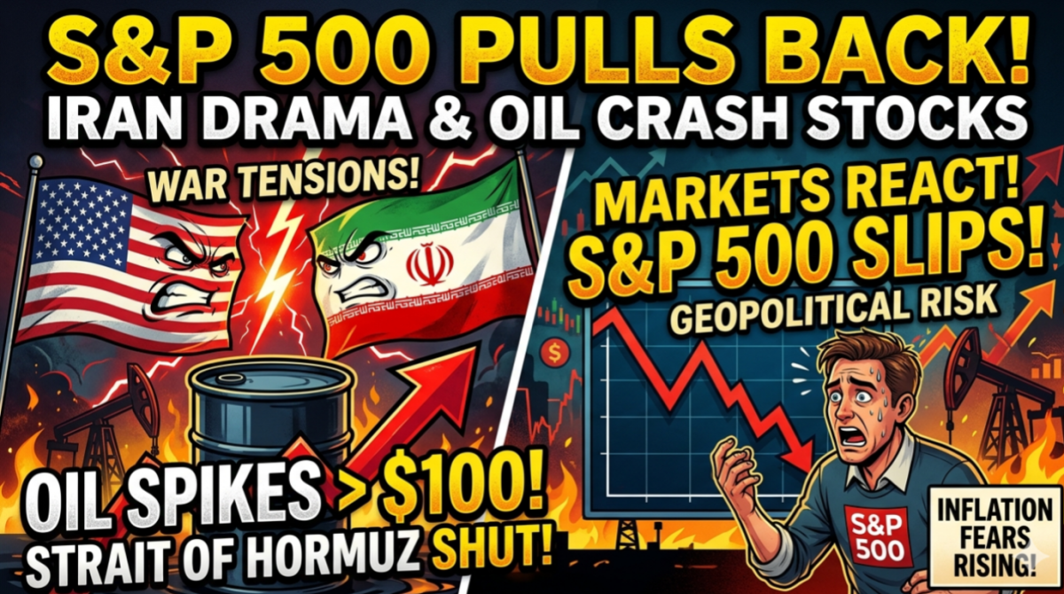 S&P 500 Pulls Back as US–Iran Tensions Heat Up and Oil Breaks $100